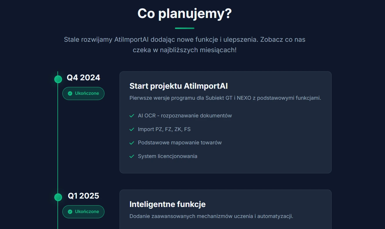 AtiImportAI - Landing page produktu do importu faktur AI - zdjęcie 4